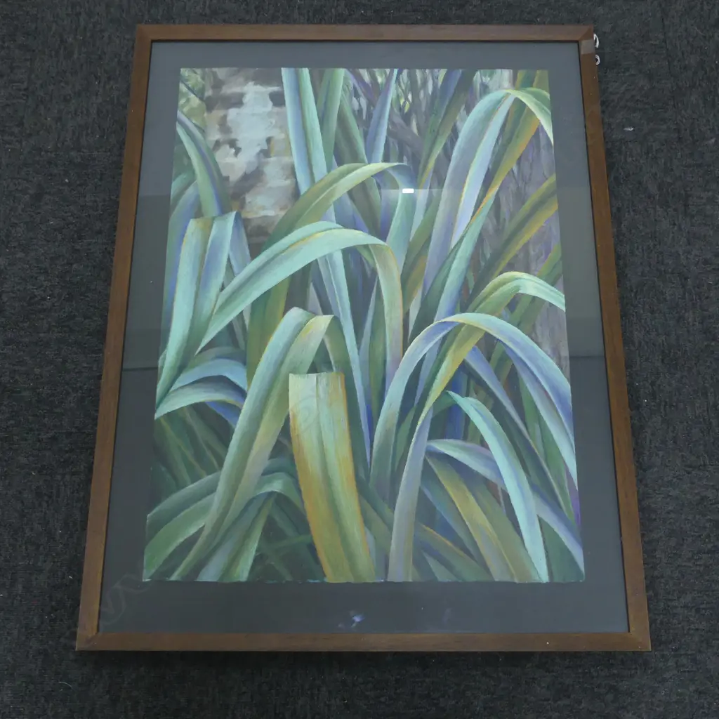 GLENDA RANDERSON, FLAX, PASTEL UNSIGNED 770x560mm Image 1++