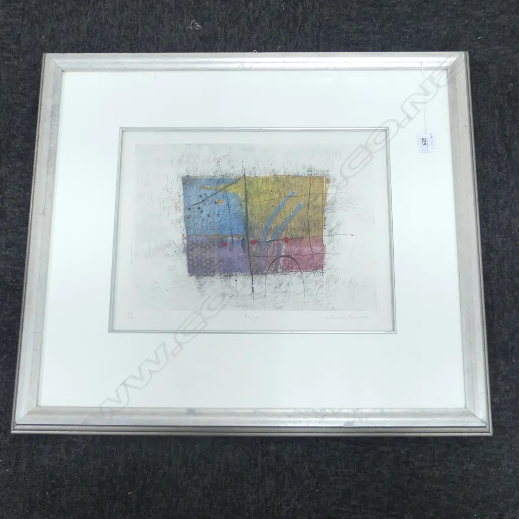 ANDREW GODWIN 'PIAZA I' SCREENPRINT 103/250 320x410mm Image 1++