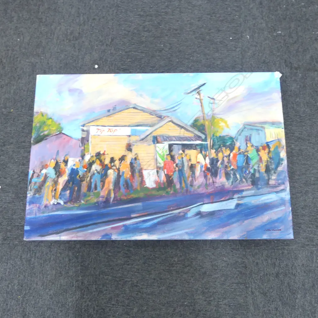 JOHN HORNER, 'MEMORIAL AT ROSES DAIRY, SANDRINGHAM 2023' OIL ON CANVAS 610x915mm Image 1++