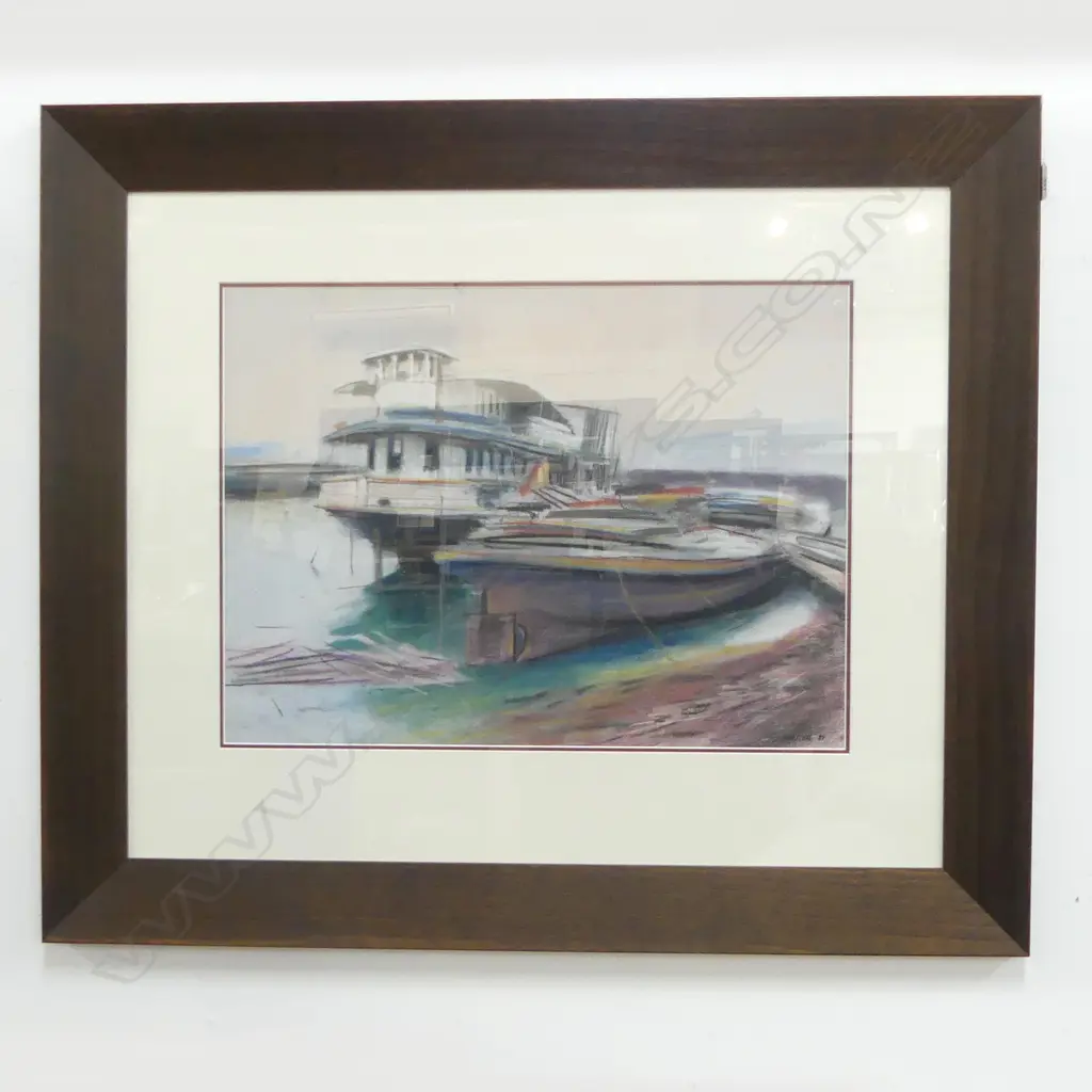 JOHN HORNER, BEAUMONT STREET FERRY WRECKS, PASTEL '89 460x620mm Image 1++