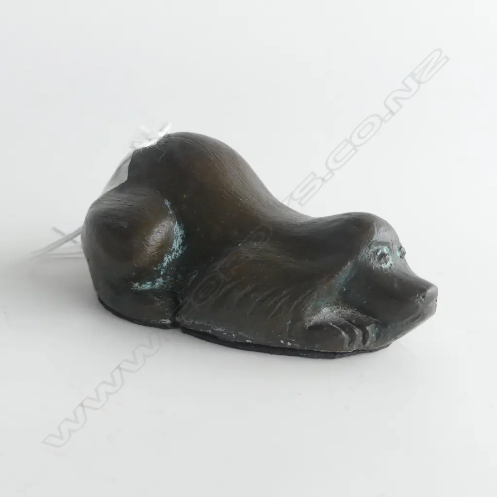 ORIENTAL BRONZE DOG, MARKS TO BASE & SIDE, LTD ED. 2/20, L. 100mm Image 1++