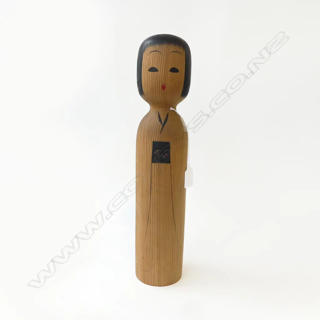 TALL MID CENTURY JAPANESE KOKESHI DOLL H.425mm Image 1++