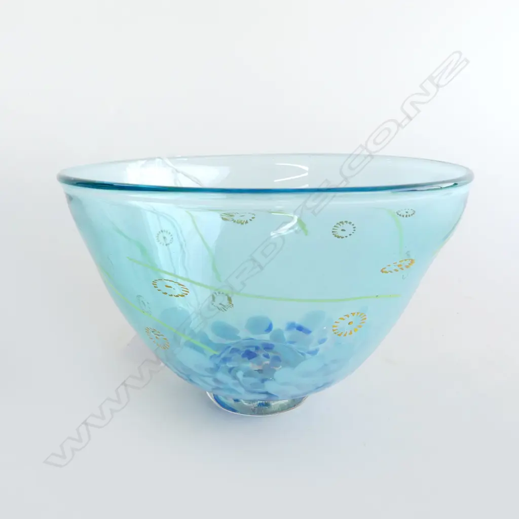 PETER VIESNIK ART GLASS BOWL '00 H.95mm Image 1++