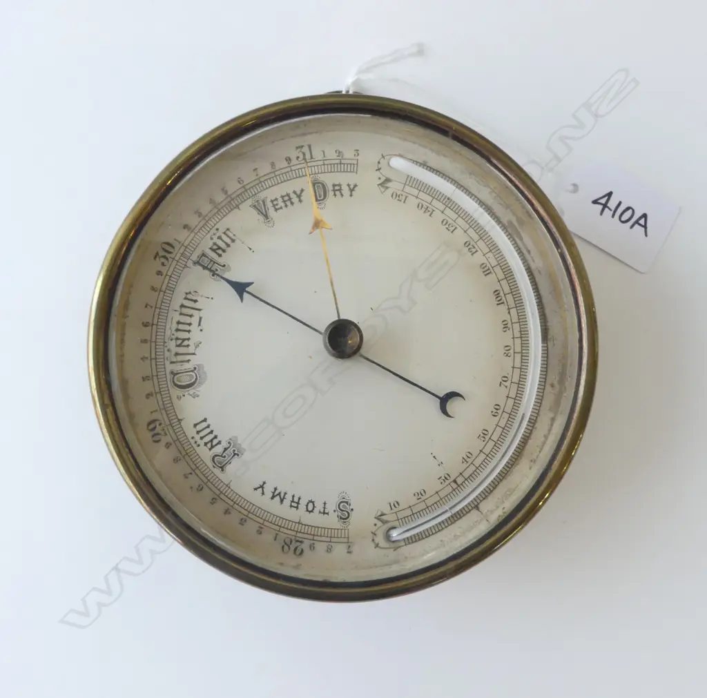 ANTIQUE BAROMETER 125mm dia Image 1++