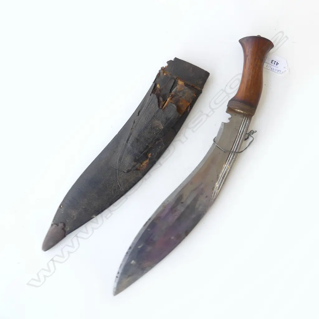 VINTAGE SHEATHED KUKRI L490 Image 1++