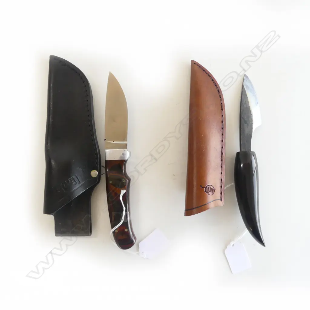 SOLINGEN LINDER SKINNING KNIFE IN SHEATH L230MM WITH JAPANESE SKINNING KNIFE Image 1++