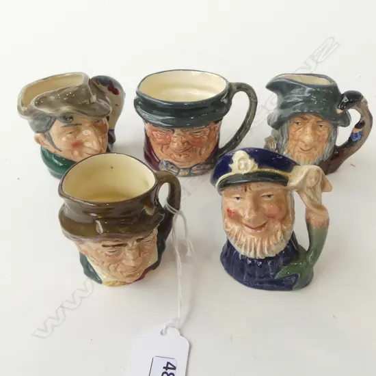 5 ROYAL DOULTON SM TOBY JUGS
