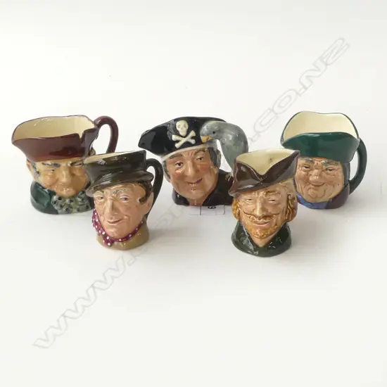 5 ROYAL DOULTON SM TOBY JUGS