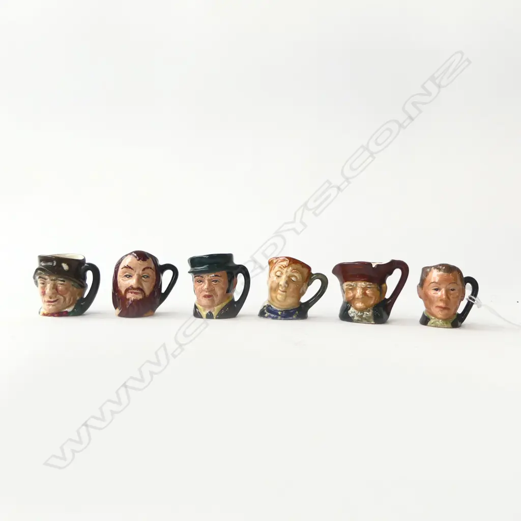 6 ROYAL DOULTON TINY TOBY JUGS Image 1++