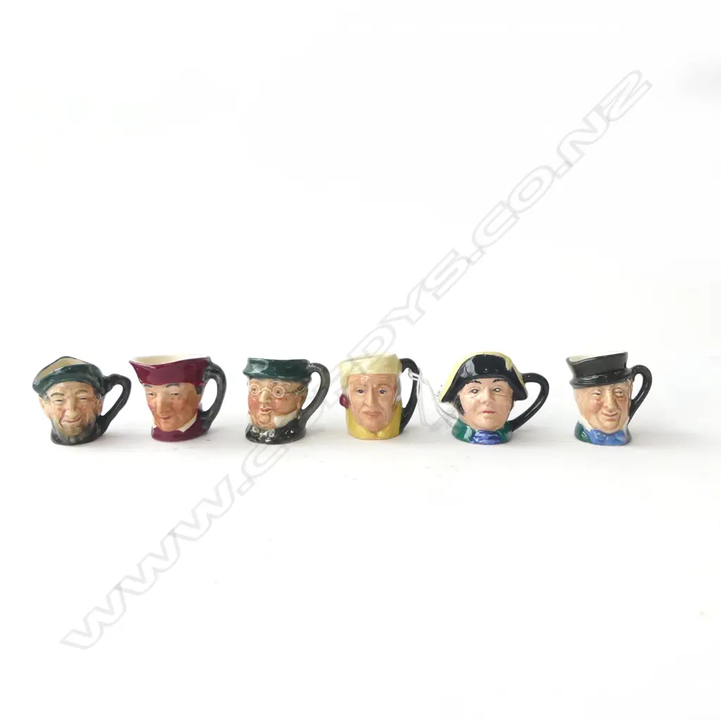 6 ROYAL DOULTON TINY TOBY JUGS Image 1++