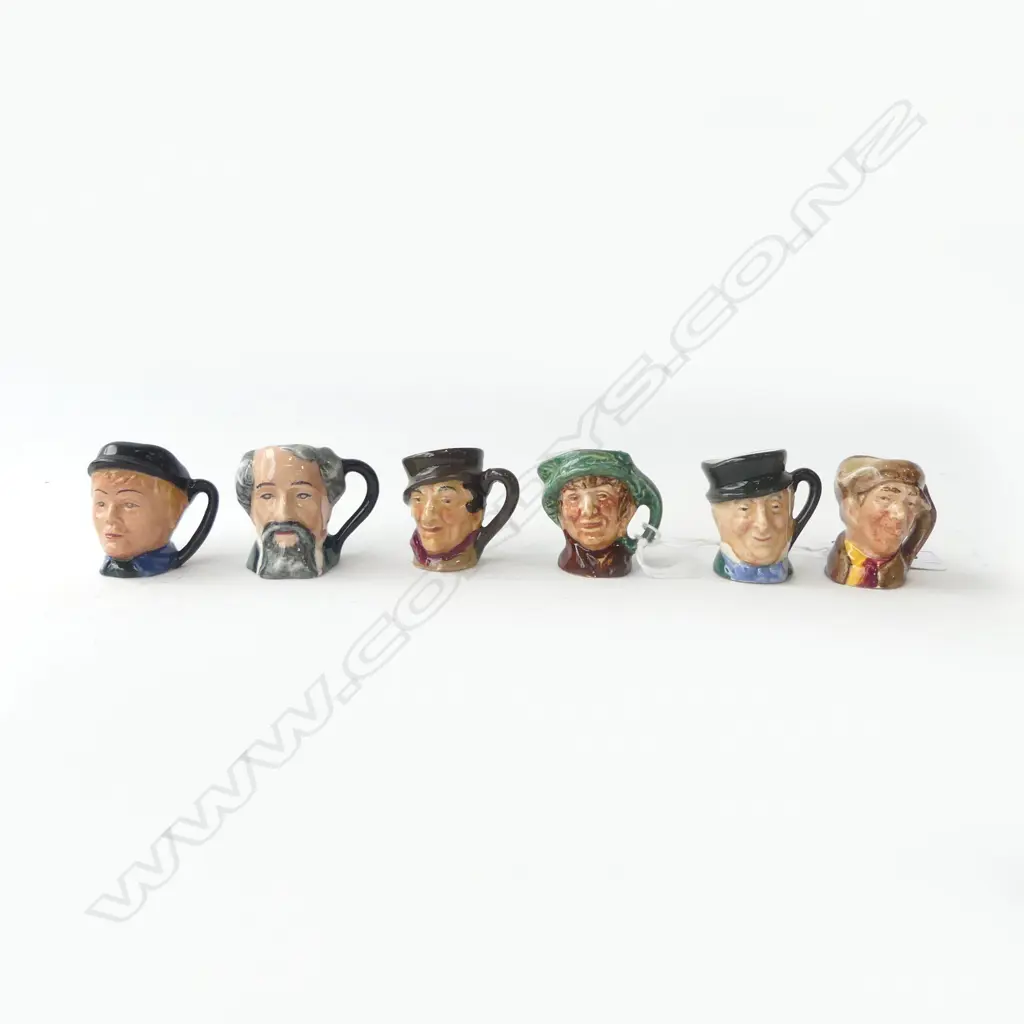 6 ROYAL DOULTON TINY TOBY JUGS Image 1++