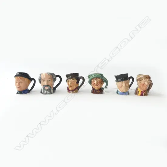 6 ROYAL DOULTON TINY TOBY JUGS