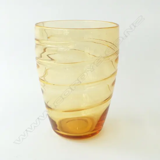 WHITEFRIARS AMBER VASE H.175mm