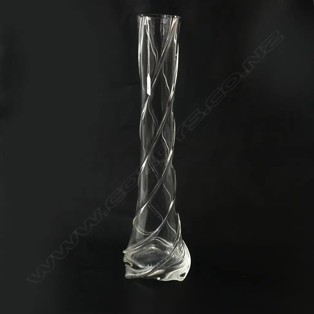  ITALIAN SELEZIONE MOUTH BLOWN GLASS VASE H.490mm Image 1++
