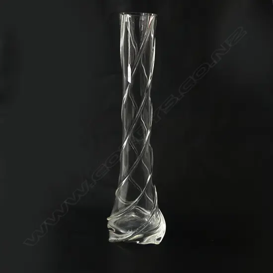  ITALIAN SELEZIONE MOUTH BLOWN GLASS VASE H.490mm