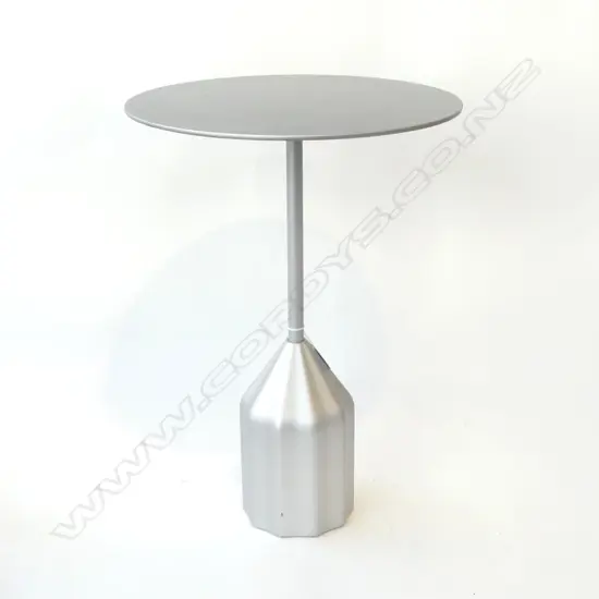 PATRICIA URQUIOLA (ITALY) 2019 DESIGNER HEAVY SIDE TABLE grey finish H 510 MM
