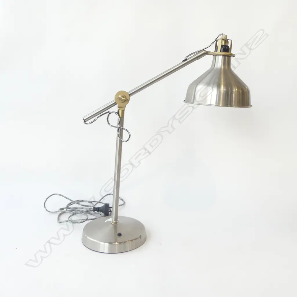 INDUSTRIAL STYLE SILVER METAL LAMP Image 1++