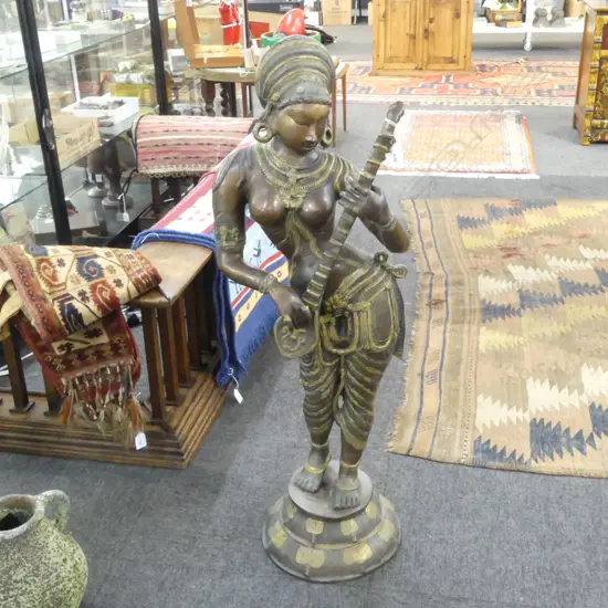 INDIAN BRONZE FIGURE H.940mm