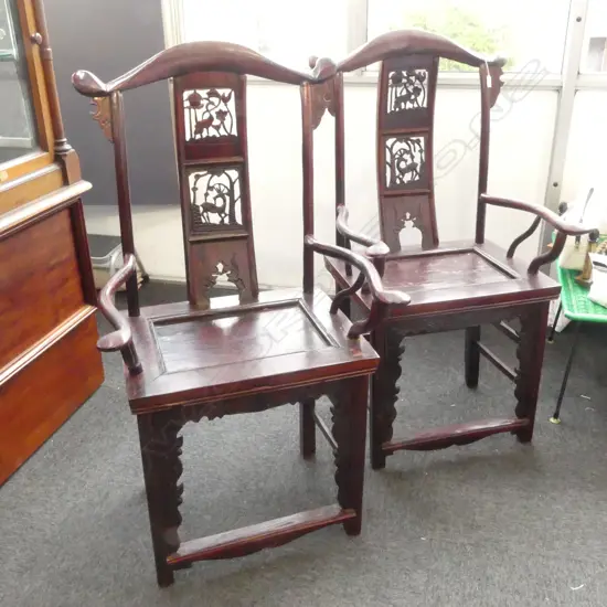 2 ORIENTAL ARMCHAIRS