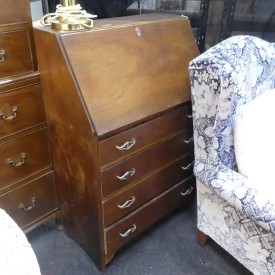 OAK DROP FRONT DESK 705x380x1080mm