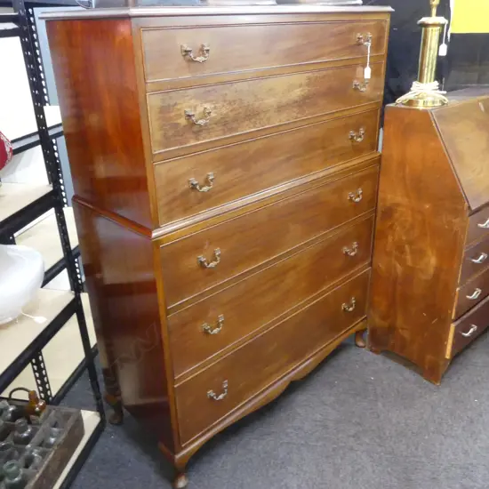 6 DRAWER CHEST ON CHEST 1090x440x1405mm