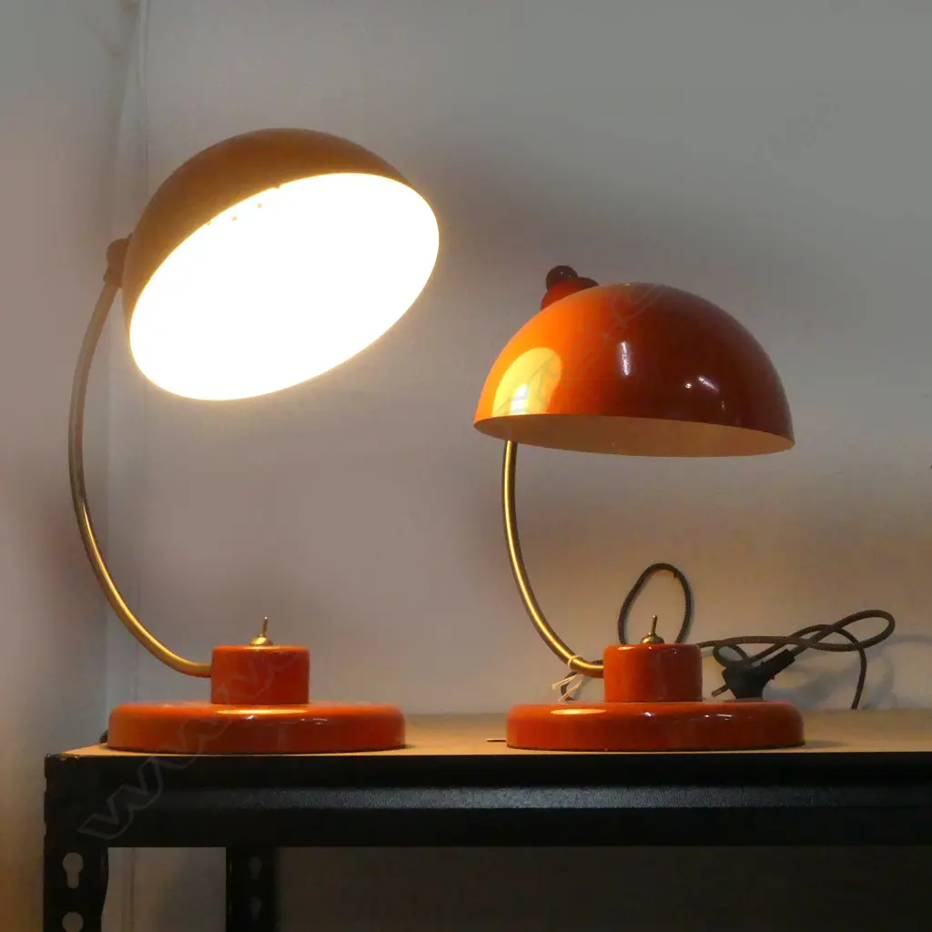 PR CONTEMPORARY ORANGE METAL LAMPS H.350mm Image 1++