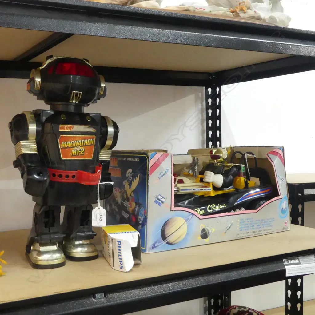 2 1980s SPACE ROBOT TOYS H.380mm Image 1++