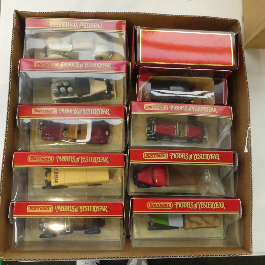 BOX OF 10 MINT & BOXED MATCHBOX  YESTERYEAR  MODELS Image 1++