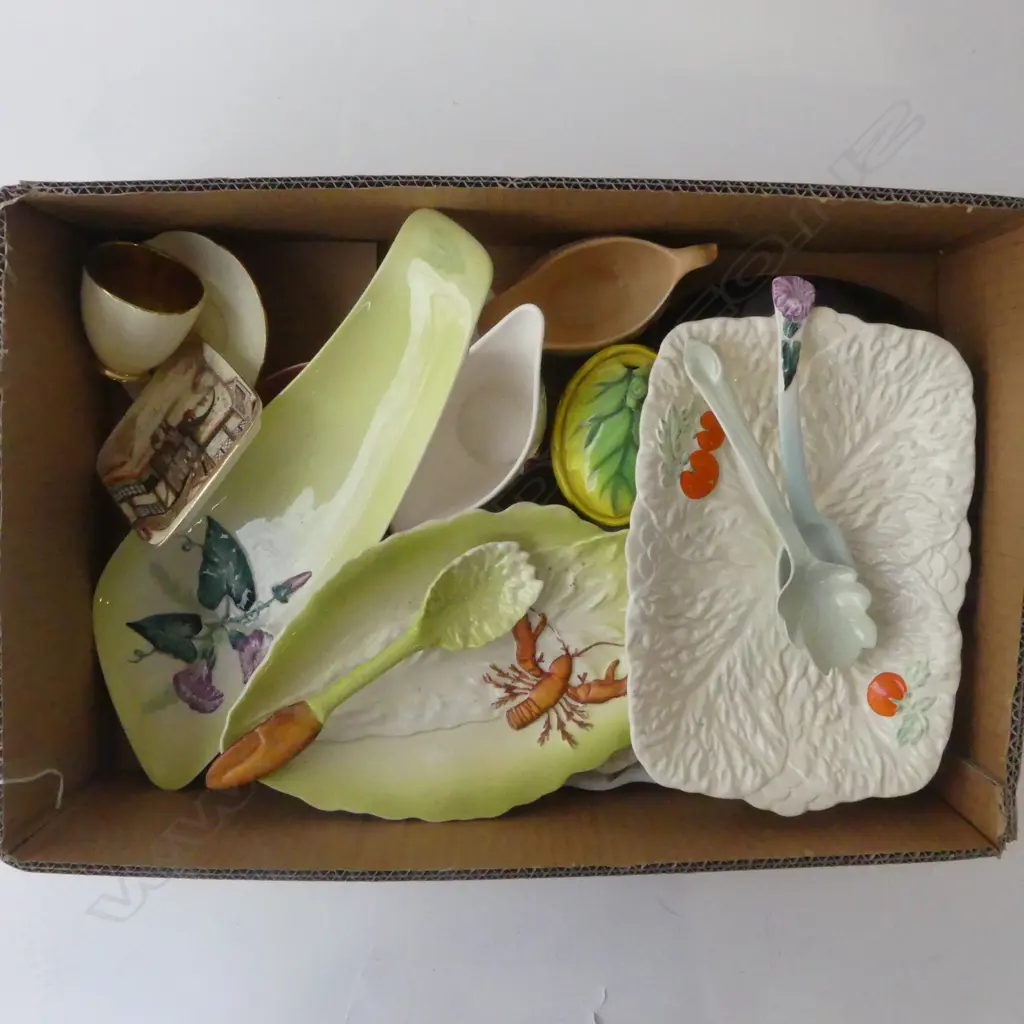 BOX LOT OF ASSORTED CHINA INCLUDING CARLTONWARE Image 1++