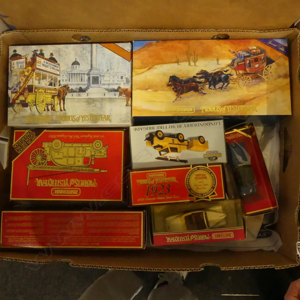BOX OF 10 MINT & BOXED MATCHBOX  YESTERYEAR  MODELS Image 1++