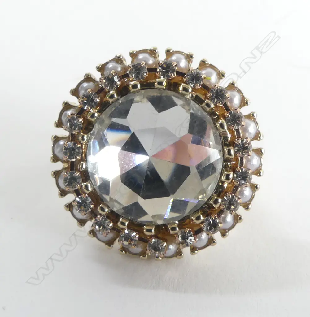 LG COSTUME DIAMOND RING, SIZE O Image 1++