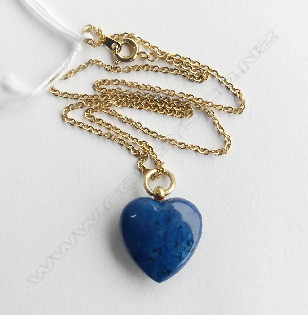 LAPIS LAZULI ? HEART PENDANT Image 1++