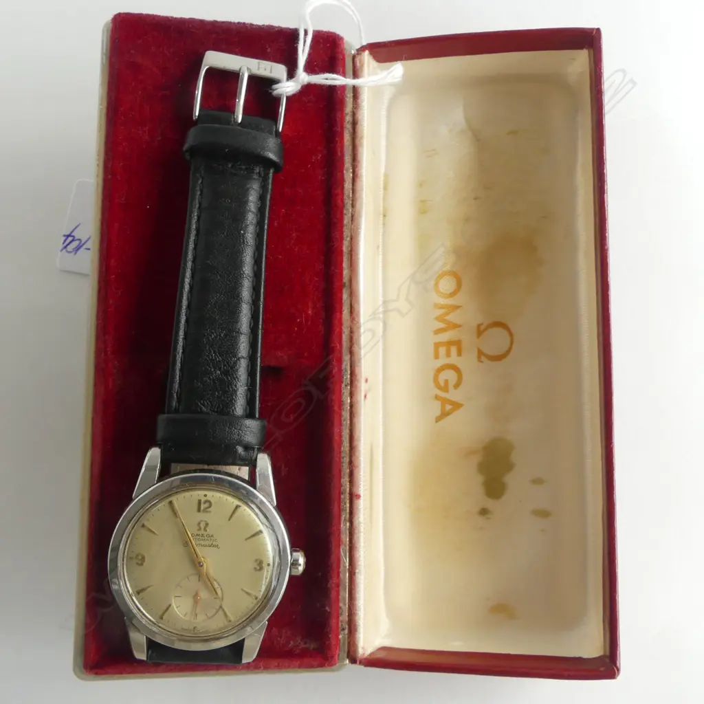 OMEGA SEAMASTER C1950/60 STAINLESS GENT'S WRISTWATCH in Omega box 34mm Dia. Image 1++