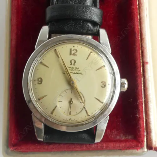 OMEGA SEAMASTER C1950/60 STAINLESS GENT'S WRISTWATCH in Omega box 34mm Dia.
