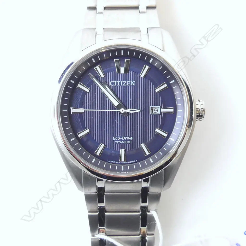 GENTS CITIZEN ECO DRIVE WATCH, TITANIUM SOLAR POWERED SAPPHIRE CRYSTAL W.R 10 BAR Image 1++