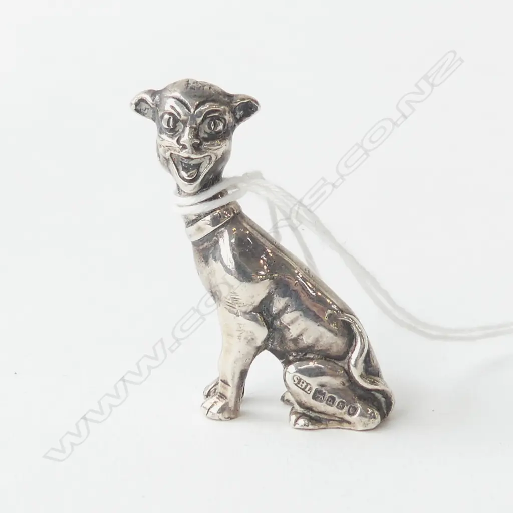 STG SILVER DOG, HALLMARKED H.40mm 19.3gms Image 1++