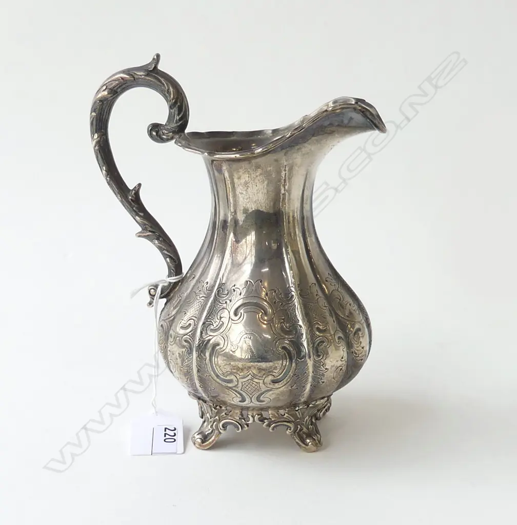 STG SILVER JUG, EDINBURGH 1845 304gms Image 1++