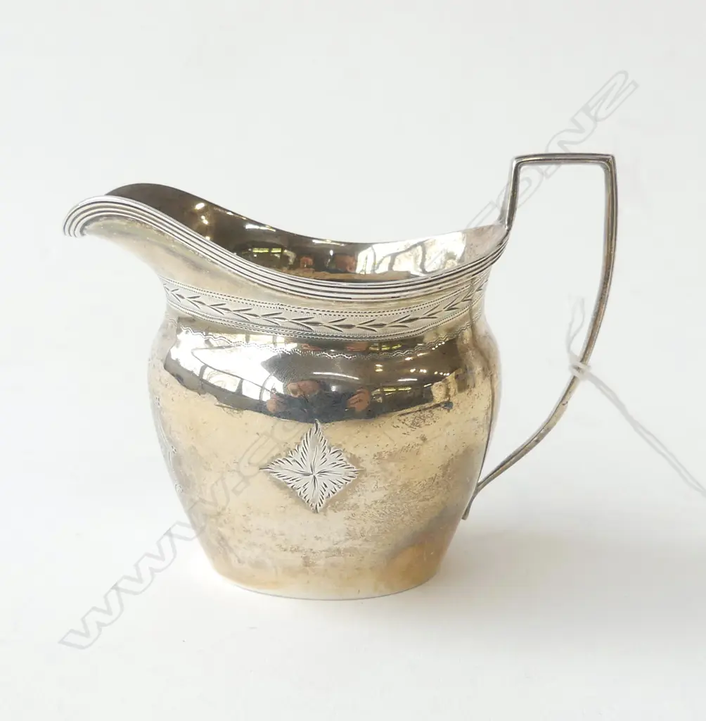 STG SILVER CREAM JUG, CHESTER HALLMARKS WORN 100gms Image 1++
