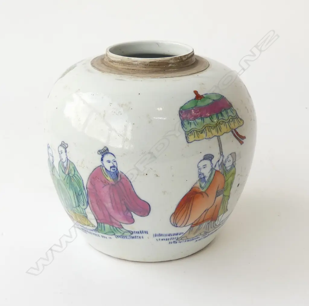 CHINESE GINGER JAR H.160mm no lid Image 1++