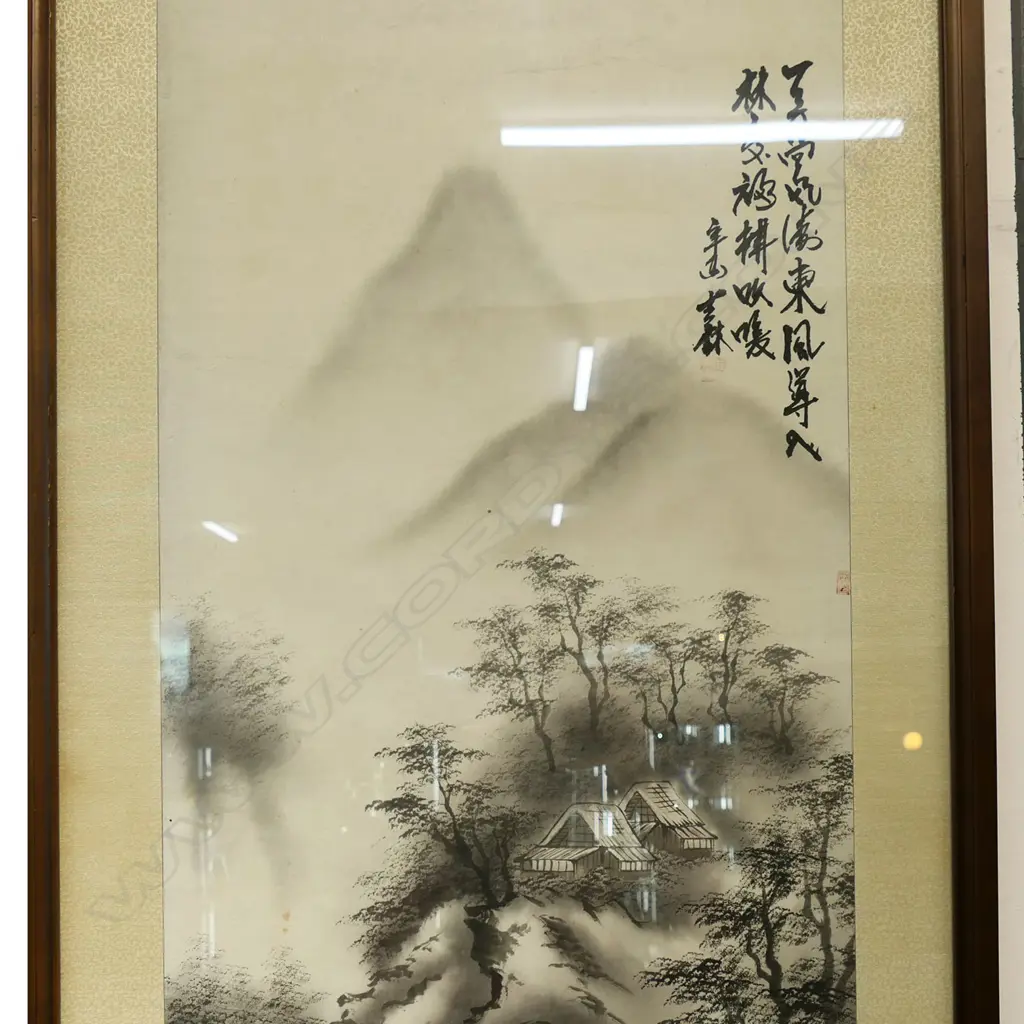 LG ORIENTAL LANDSCAPE, FRAMED 530x1305mm overall Image 1++