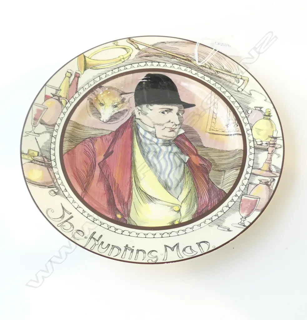 ROYAL DOULTON HEAD RACK PLATE 'THE HUNTING MAN' Dia.265mm Image 1++