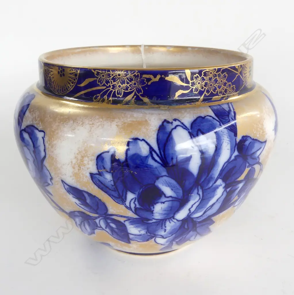 DOULTON BURLEM JARDINERE H.170mm, 220mm dia HAIRLINE & REPAIRED Image 1++
