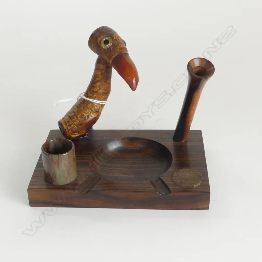 ASHTRAY PENSTAND  POSSIBLY HENRY HOWELL 1920S H120MM Image 1++