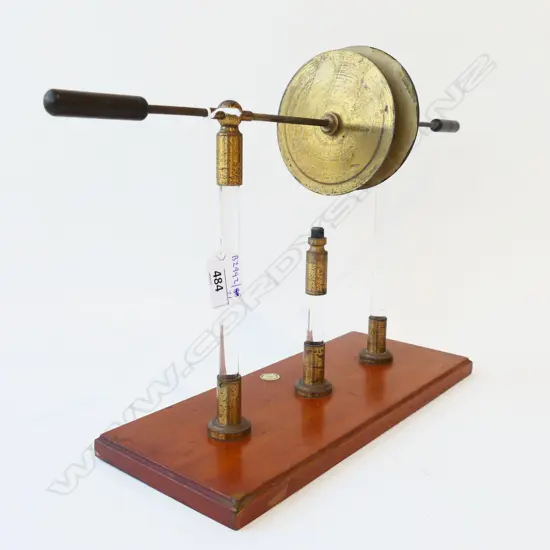 VINTAGE ELECTROSTATIC FRICTION MACHINE  BAIRD & TATLOCK LONDON MAKERS L450 H260MM