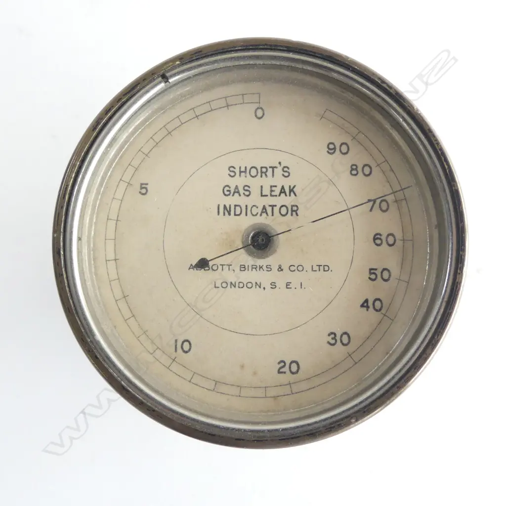 VINTAGE BRASS GAS LEAK DETECTOR, ABBOTT, BIRKS & CO. LTD. LONDON Image 1++