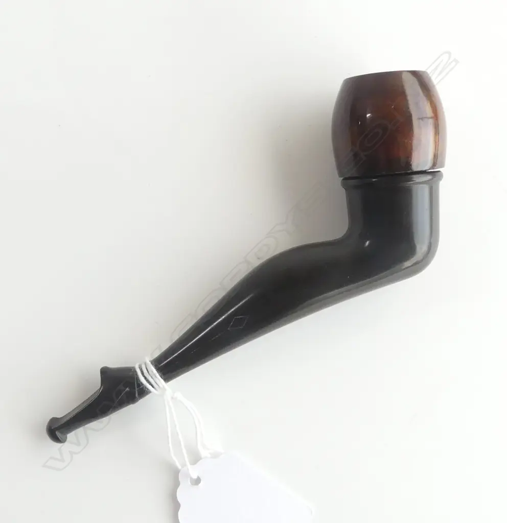 VINTAGE FRENCH PIPE WITH BAKERLITE LEG L140MM Image 1++