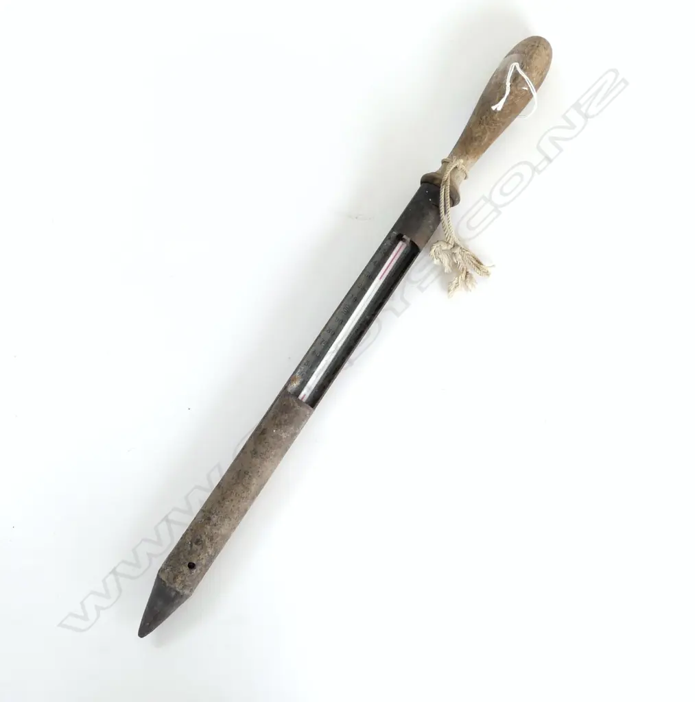 ANTIQUE WINE MAKERS SOIL THERMOMETER L390MM Image 1++