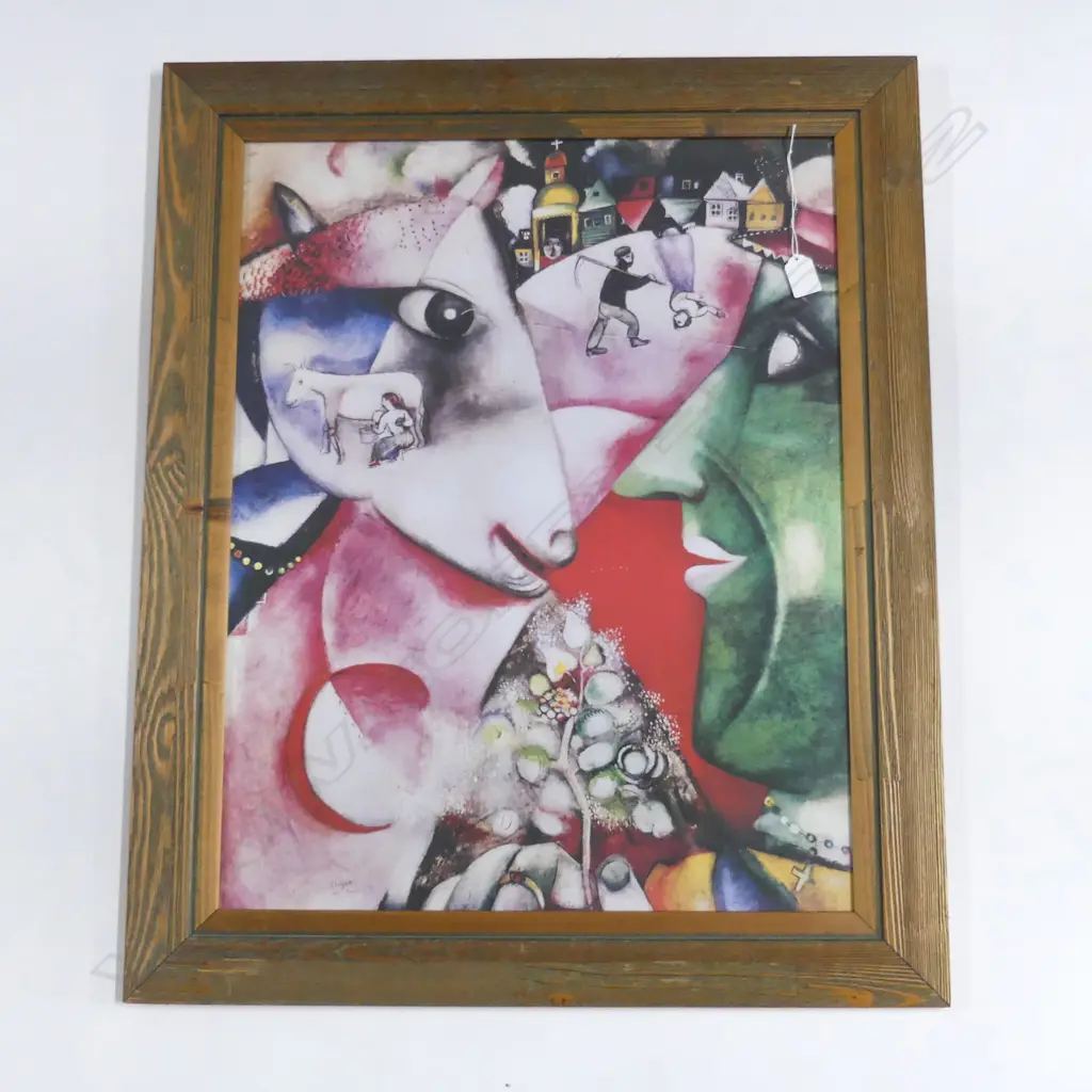 CHAGALL PRINT 645x510mm Image 1++