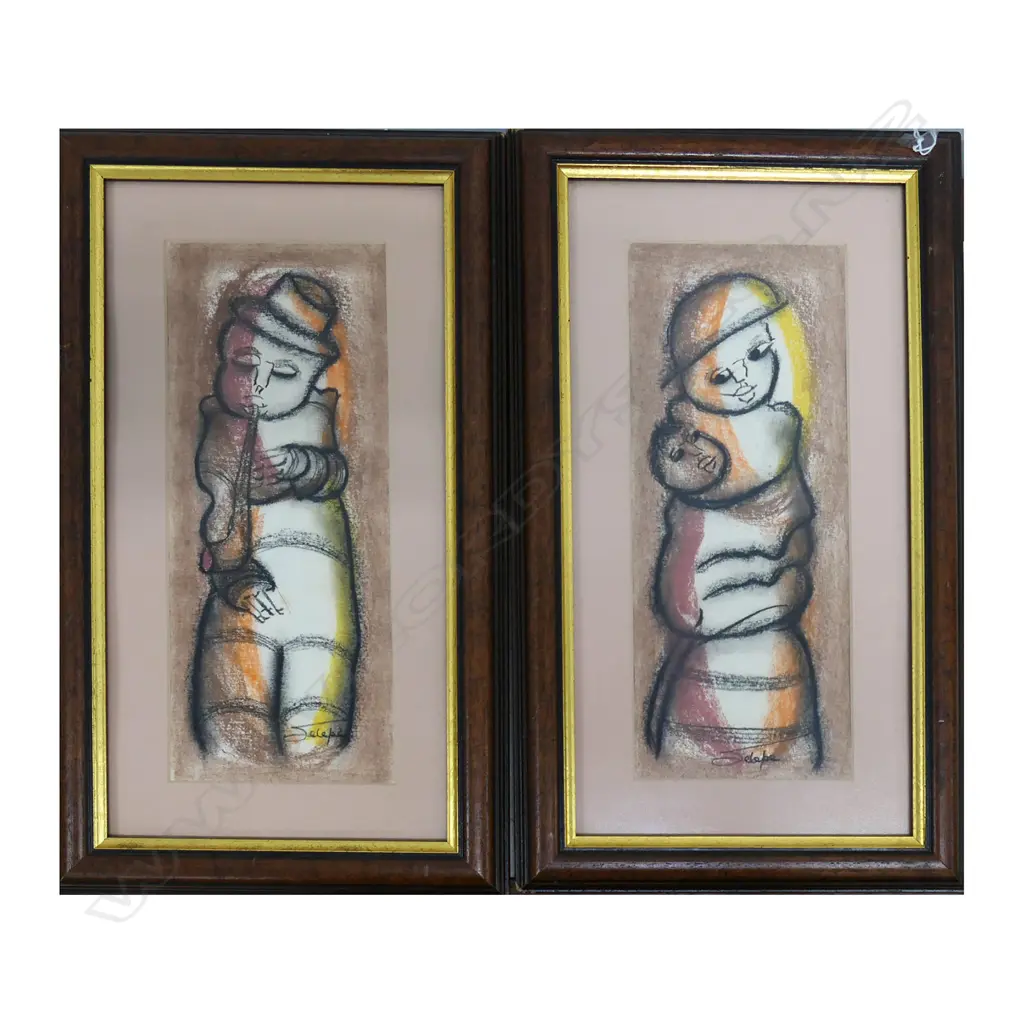 2 DANIEL SELEPE STH AFRICAN PASTELS 185X375mm Image 1++