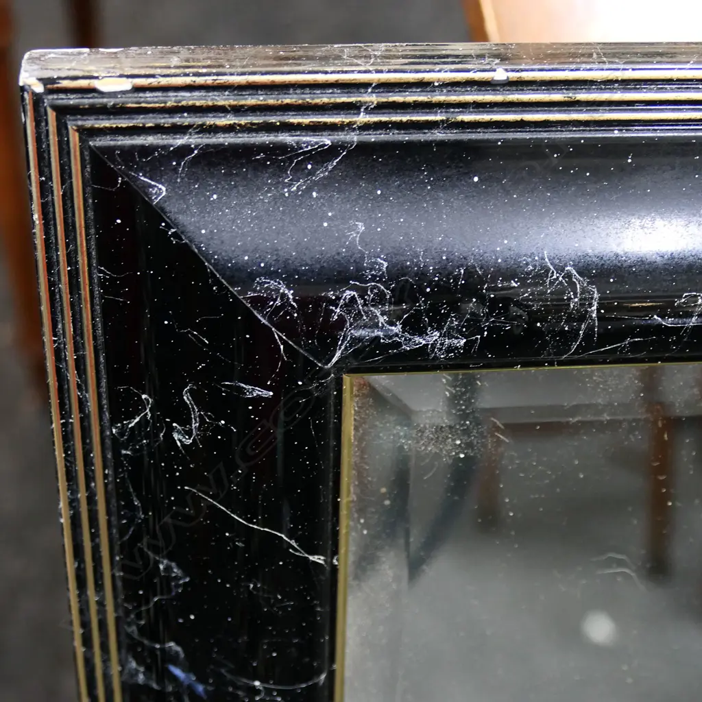 LG BLACK FRAMED MIRROR 900x950mm Image 1++